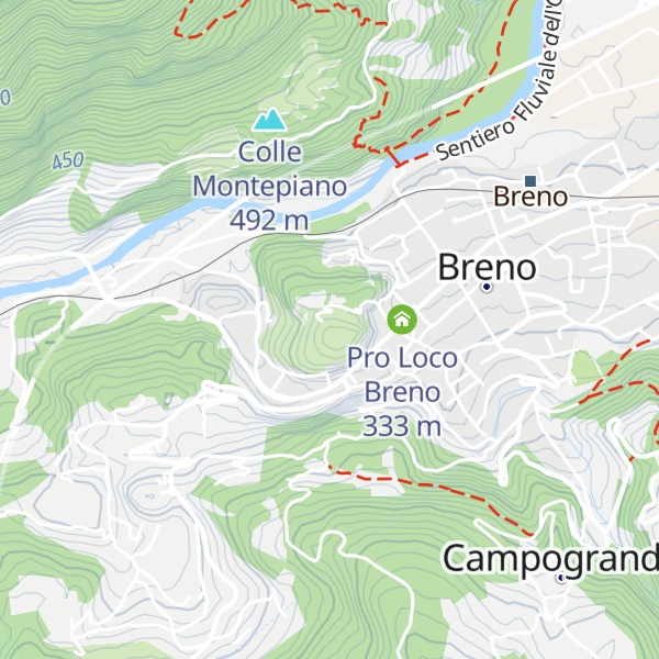 Map of Castello di Breno