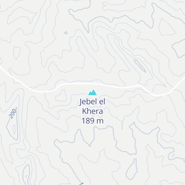Map of Jebel el Khera