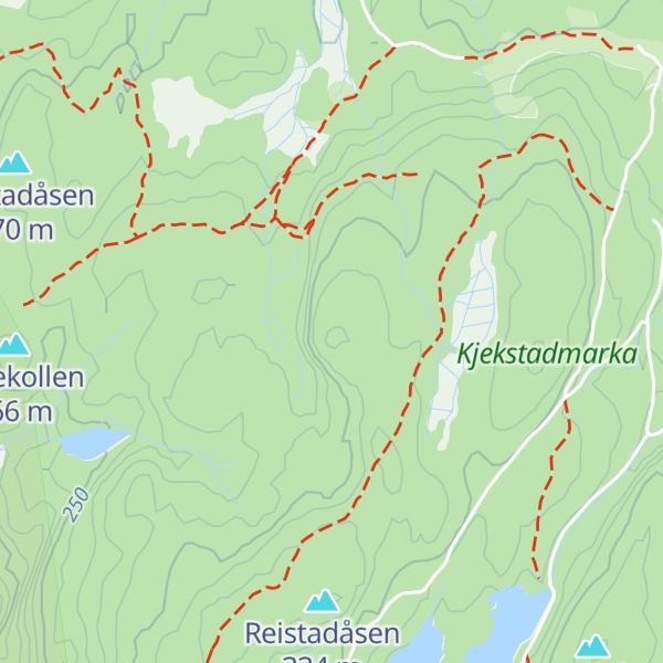 Map of Skakkleivåsen