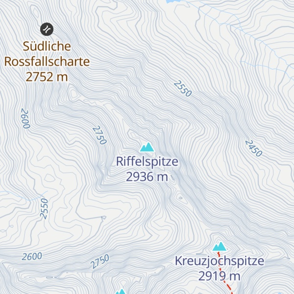 Map of Riffelspitze