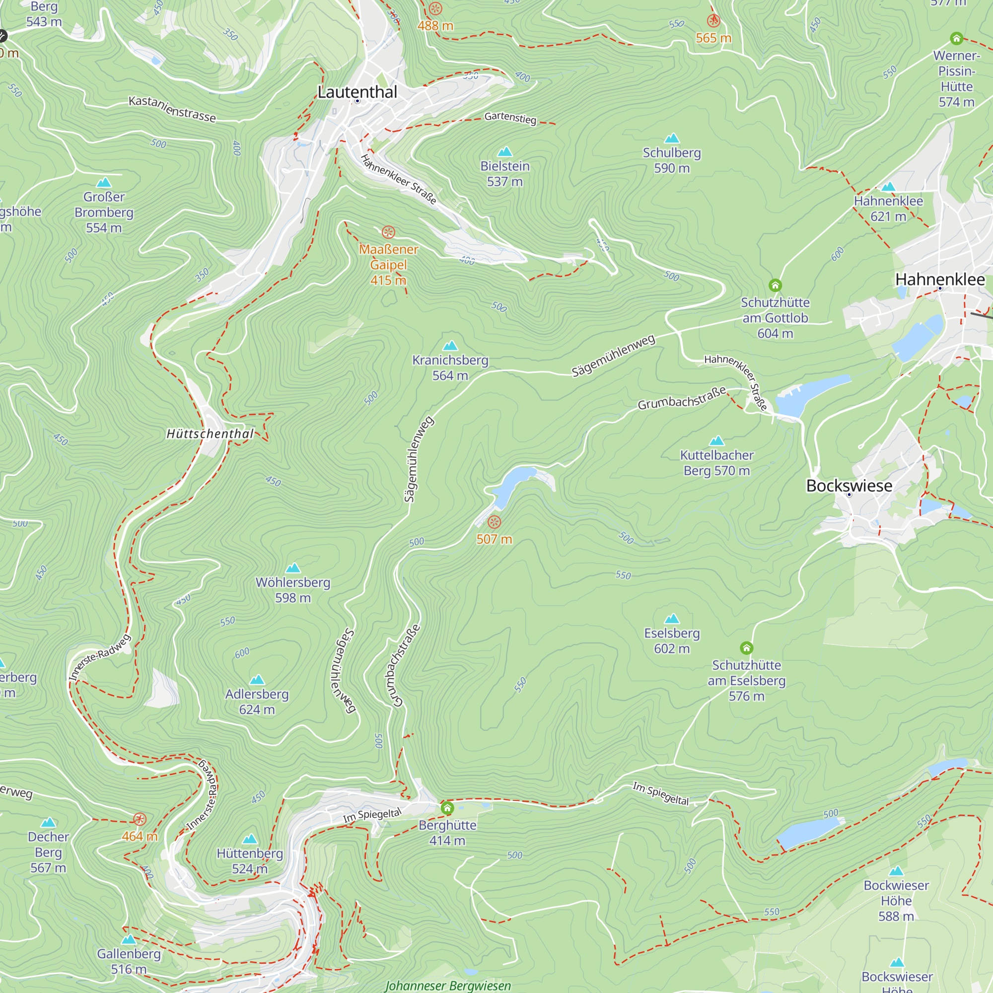 Schutzhütte Grumbacher Teich map