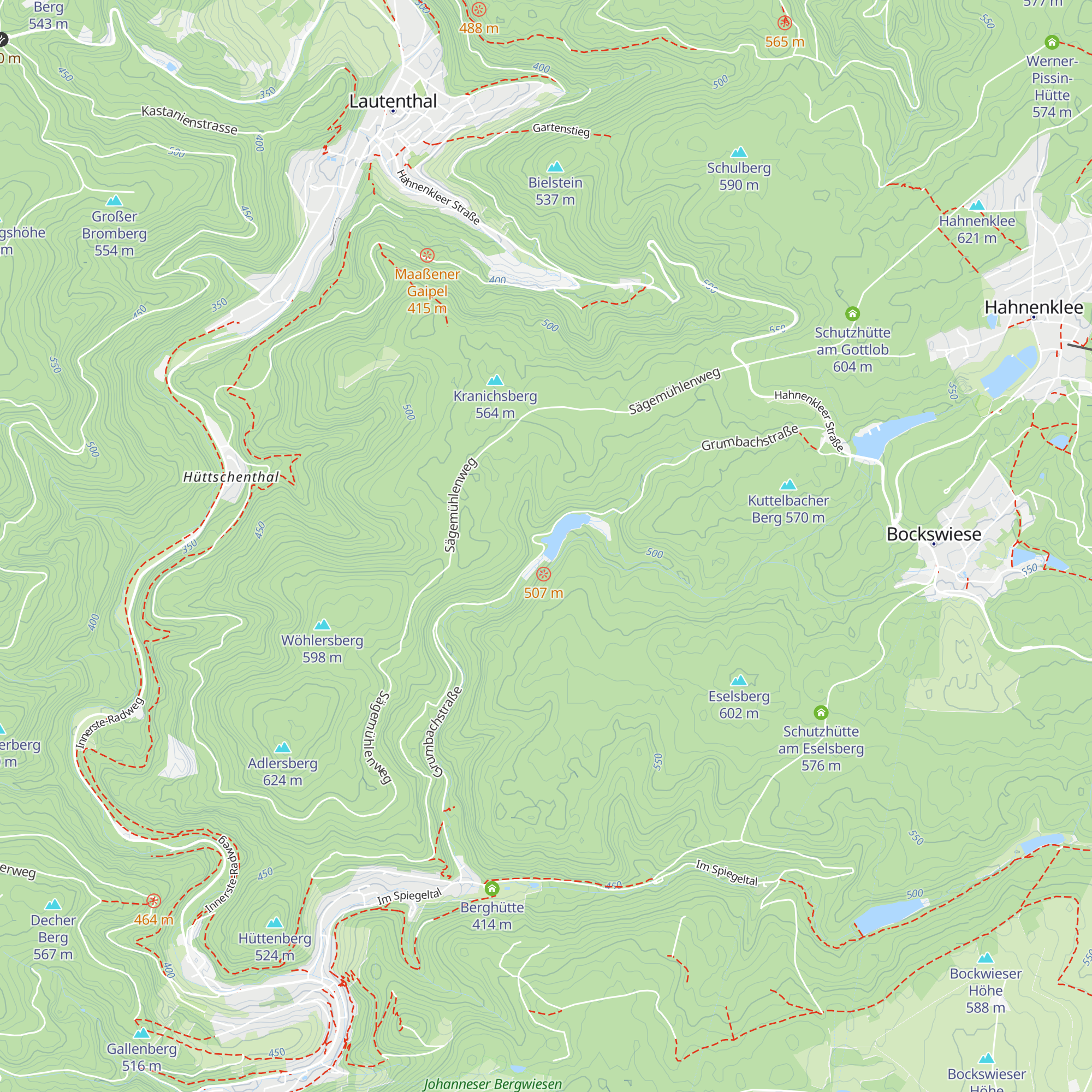 Schutzhütte Grumbacher Teich map