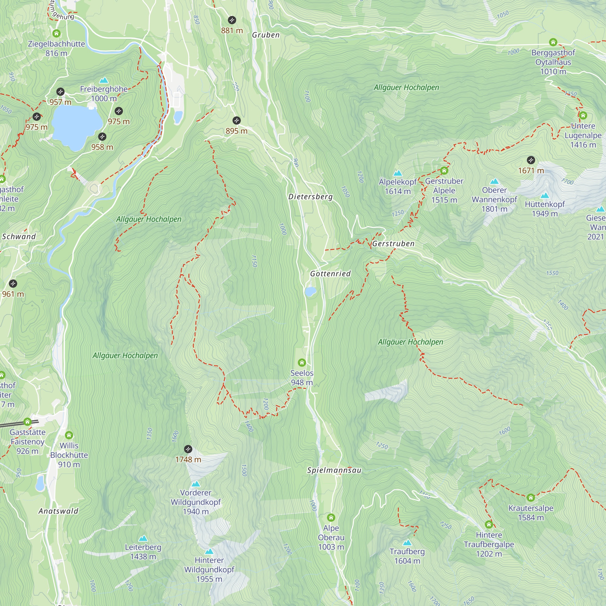 elements Oberstdorf Hotel Christlessee map