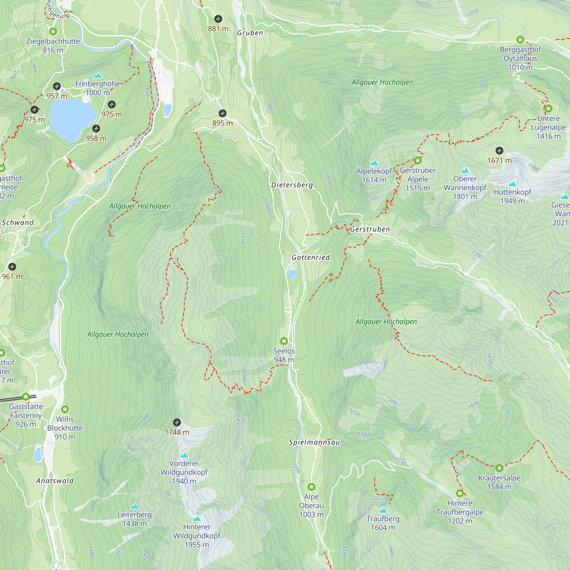 elements Oberstdorf Hotel Christlessee map