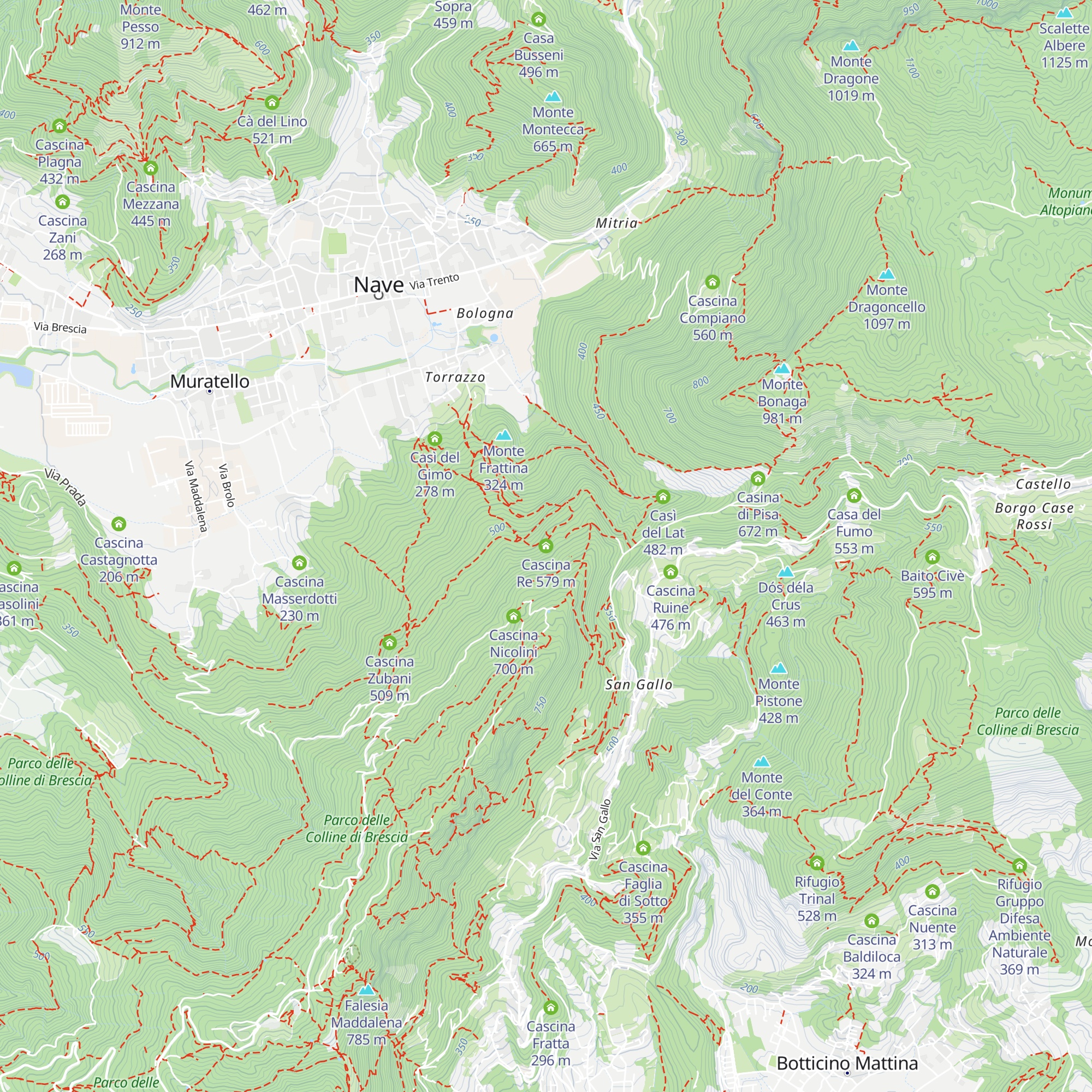 Cascina Re map