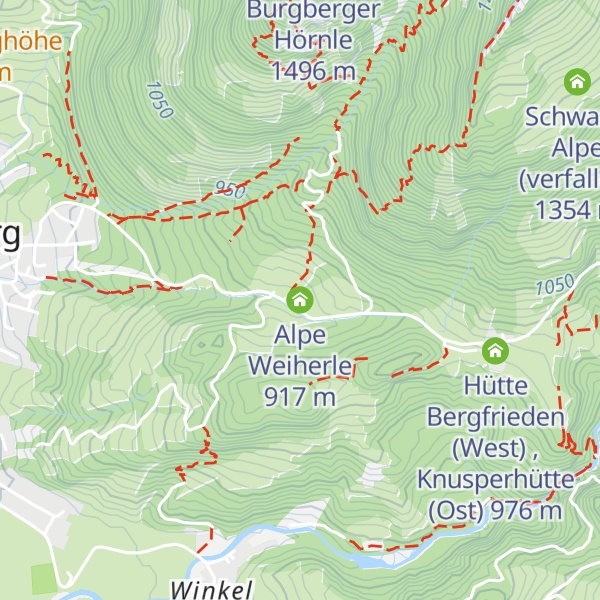 Map of Alpe Weiherle