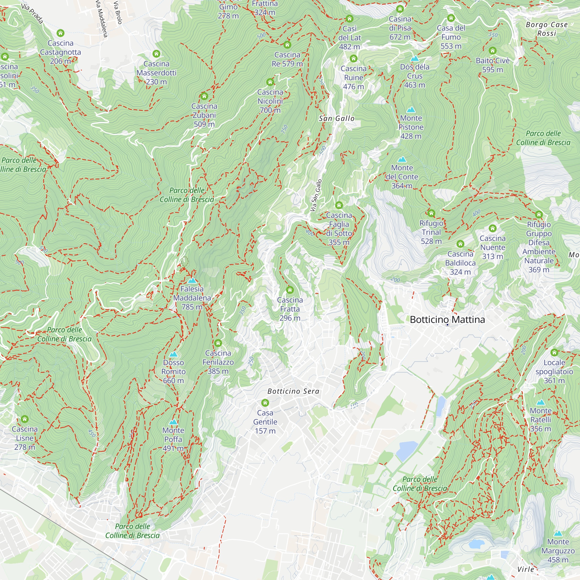 Cascina Fratta map