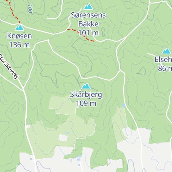 Map of Skårbjerg