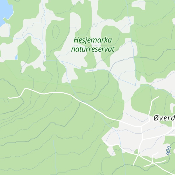 Map of Vesleåsen