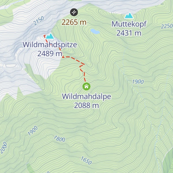 Map of Wildmahdalpe
