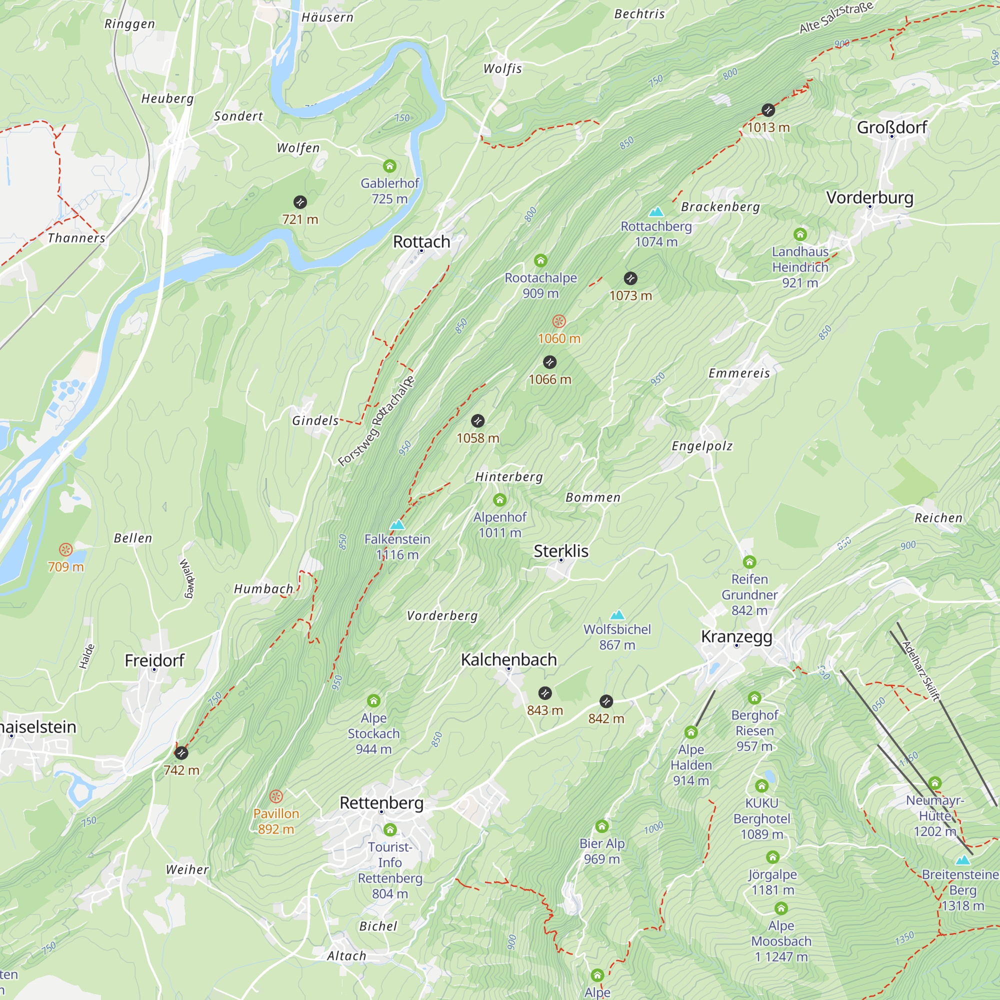 Alpenhof map