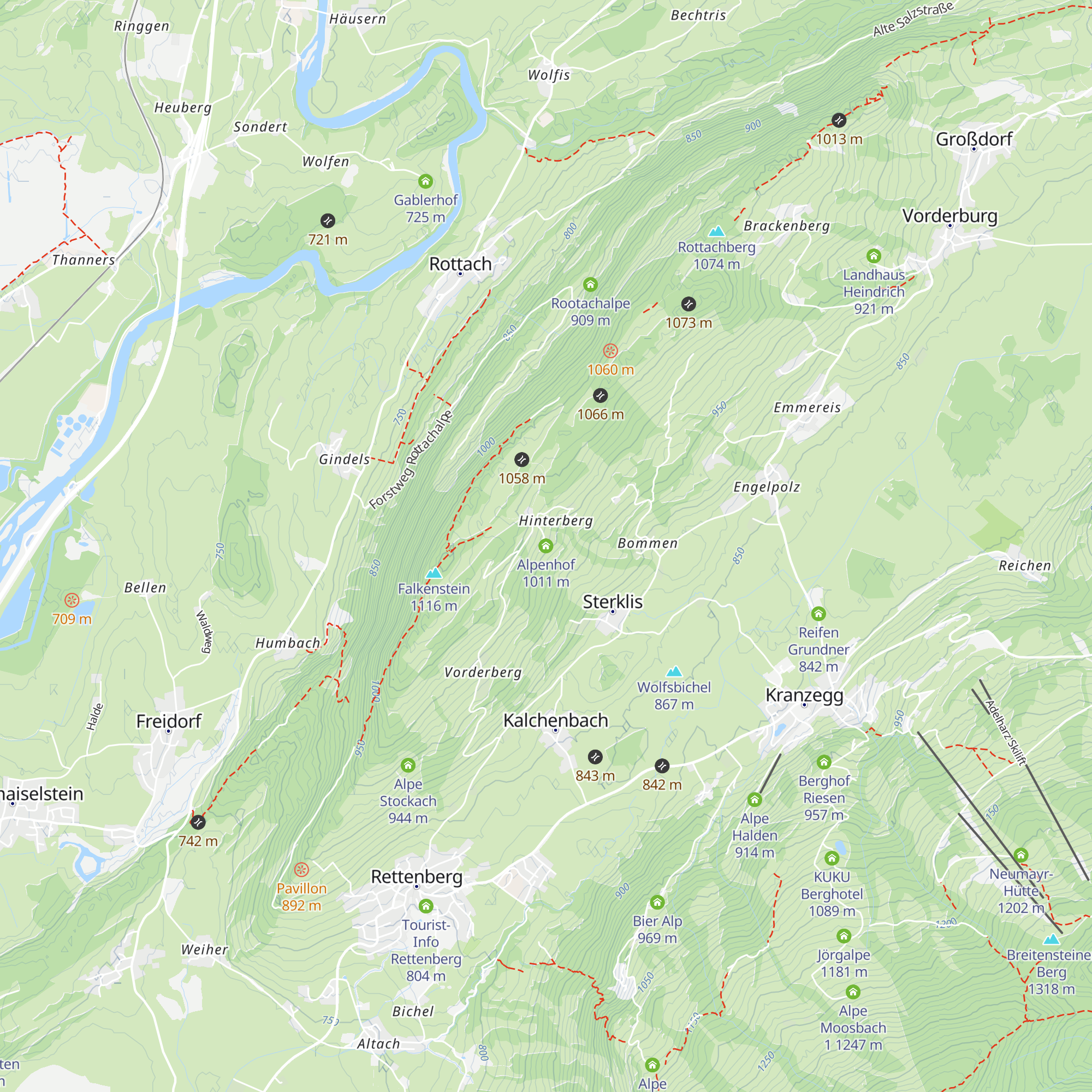 Alpenhof map