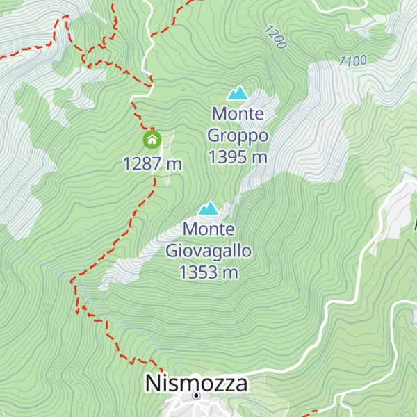 Map of Monte Giovagallo