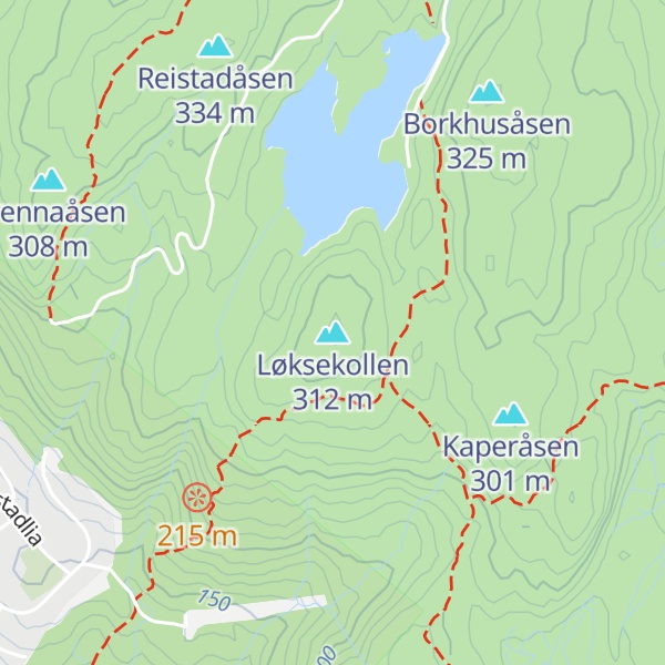 Map of Løksekollen