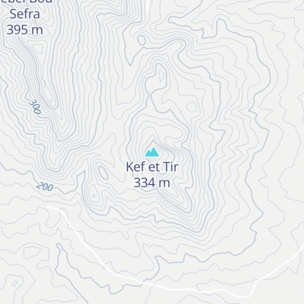 Map of Kef et Tir