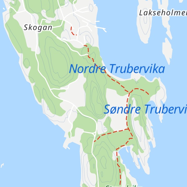 Map of Kjerkeglovåsen