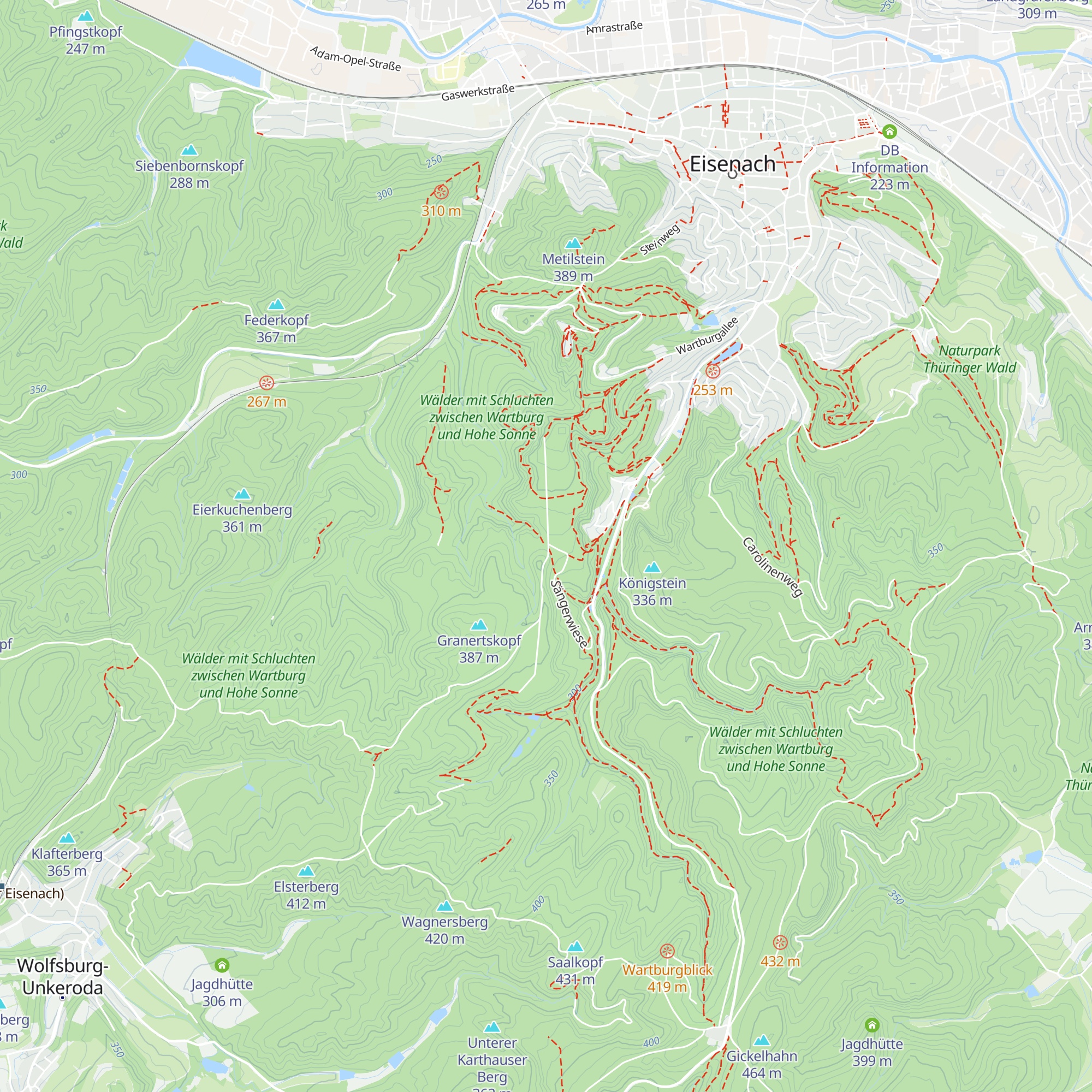 Sängerwiesenhütte map
