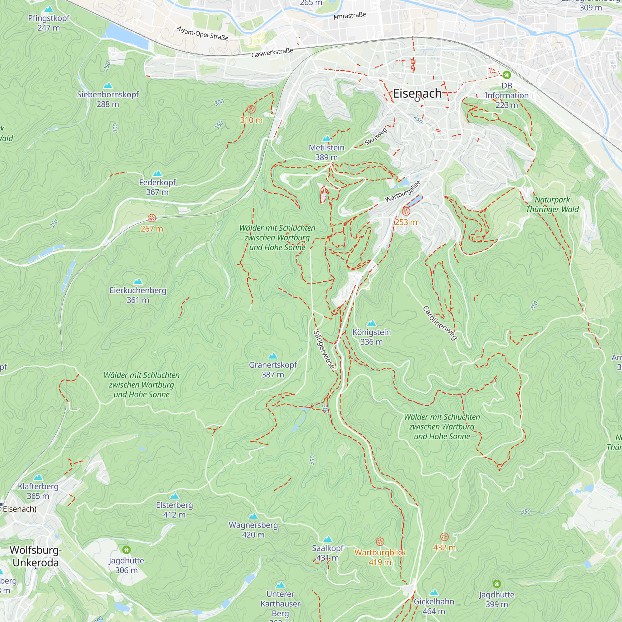 Sängerwiesenhütte map