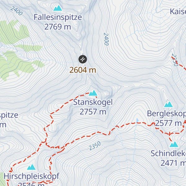 Map of Stanskogel