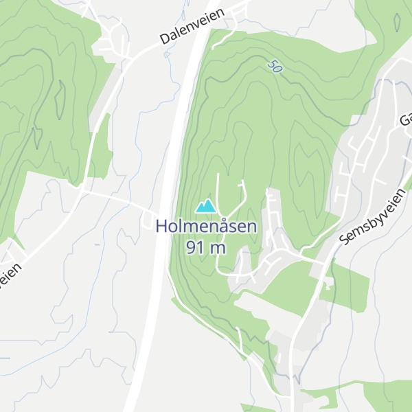 Map of Holmenåsen