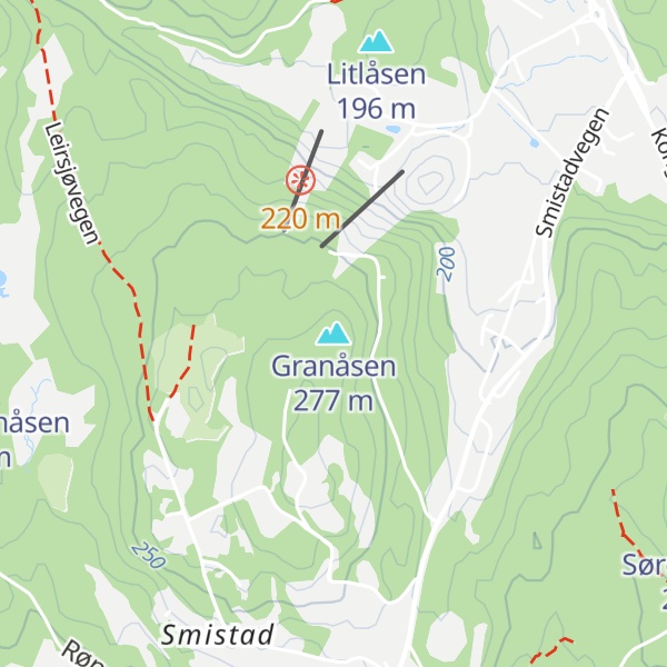 Map of Granåsen
