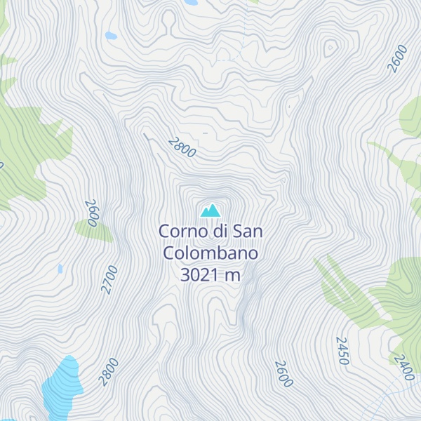 Map of Corno di San Colombano