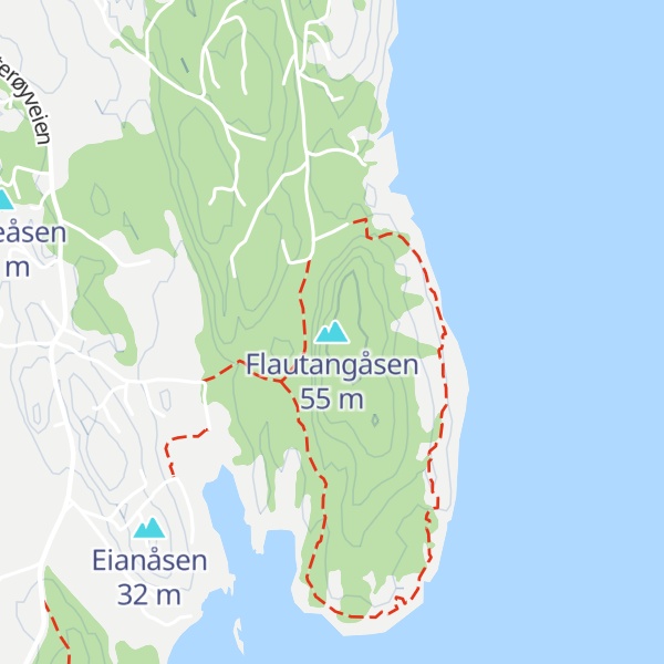 Map of Flautangåsen