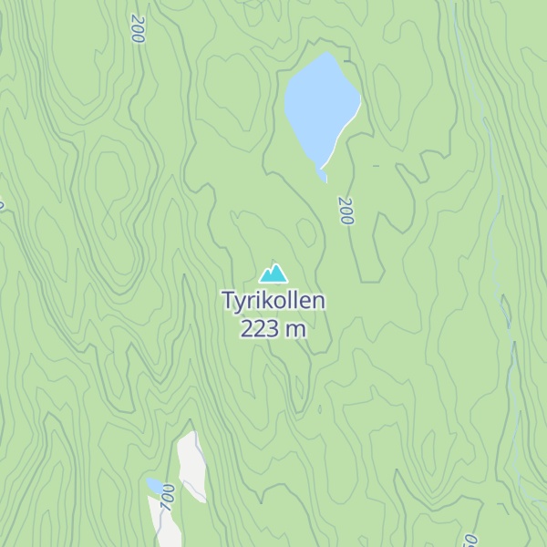 Map of Tyrikollen