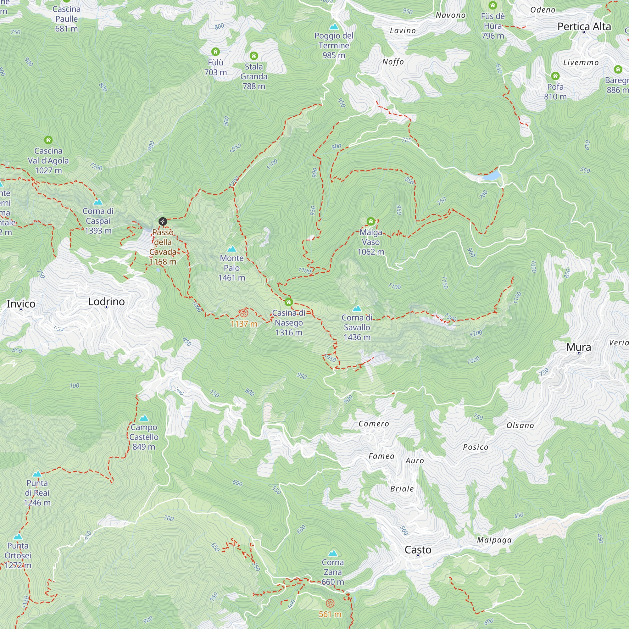 Rifugio Nasego map