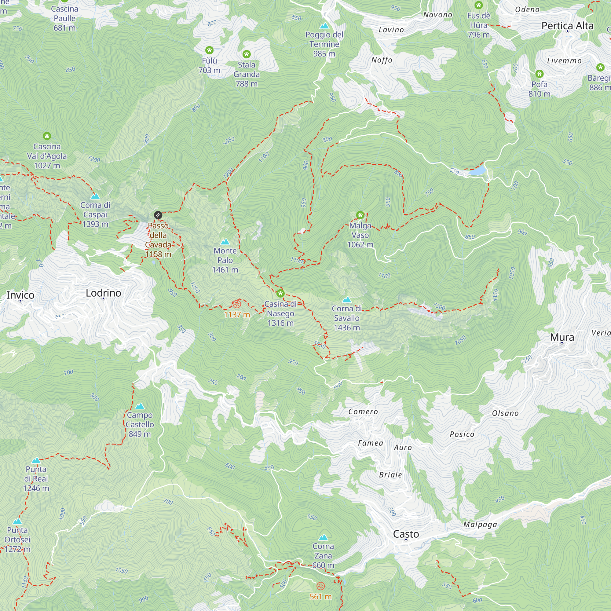 Rifugio Nasego map