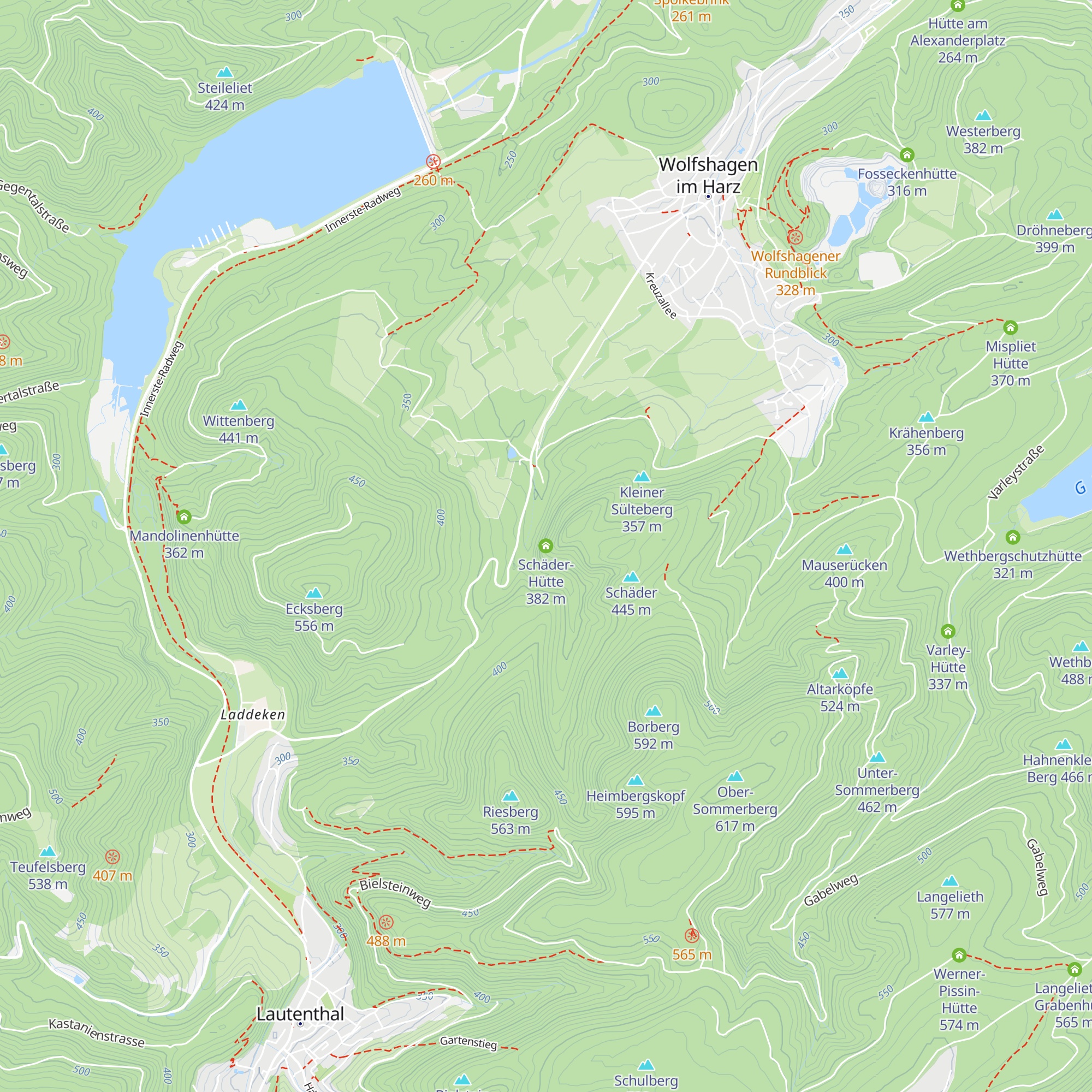 Schäder-Hütte map