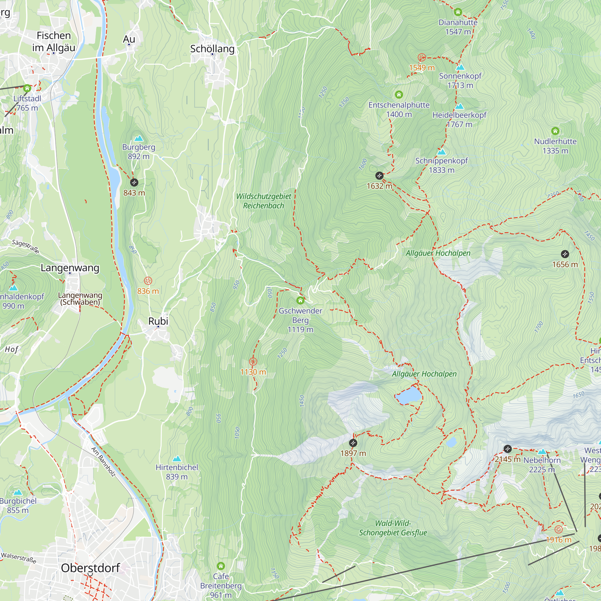 Gschwender Berg map