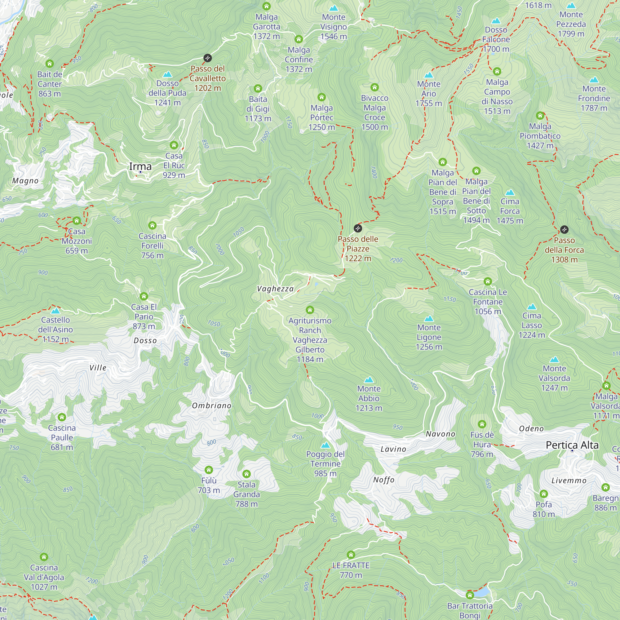 Agriturismo Ranch Vaghezza Gilberto map