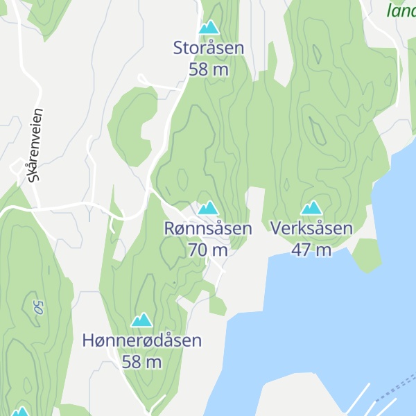 Map of Rønnsåsen
