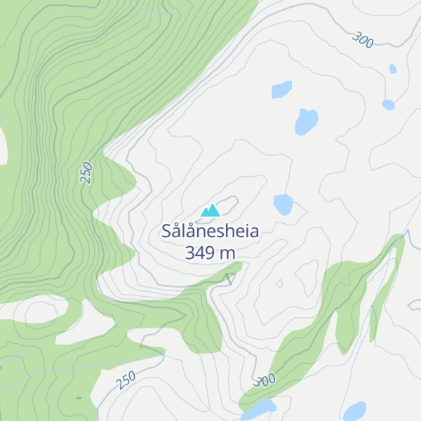 Map of Sålånesheia