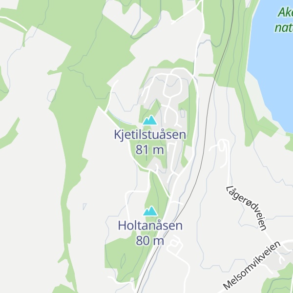 Map of Lågerødåsen