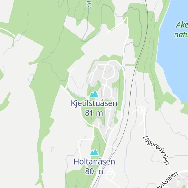 Map of Kjetilstuåsen
