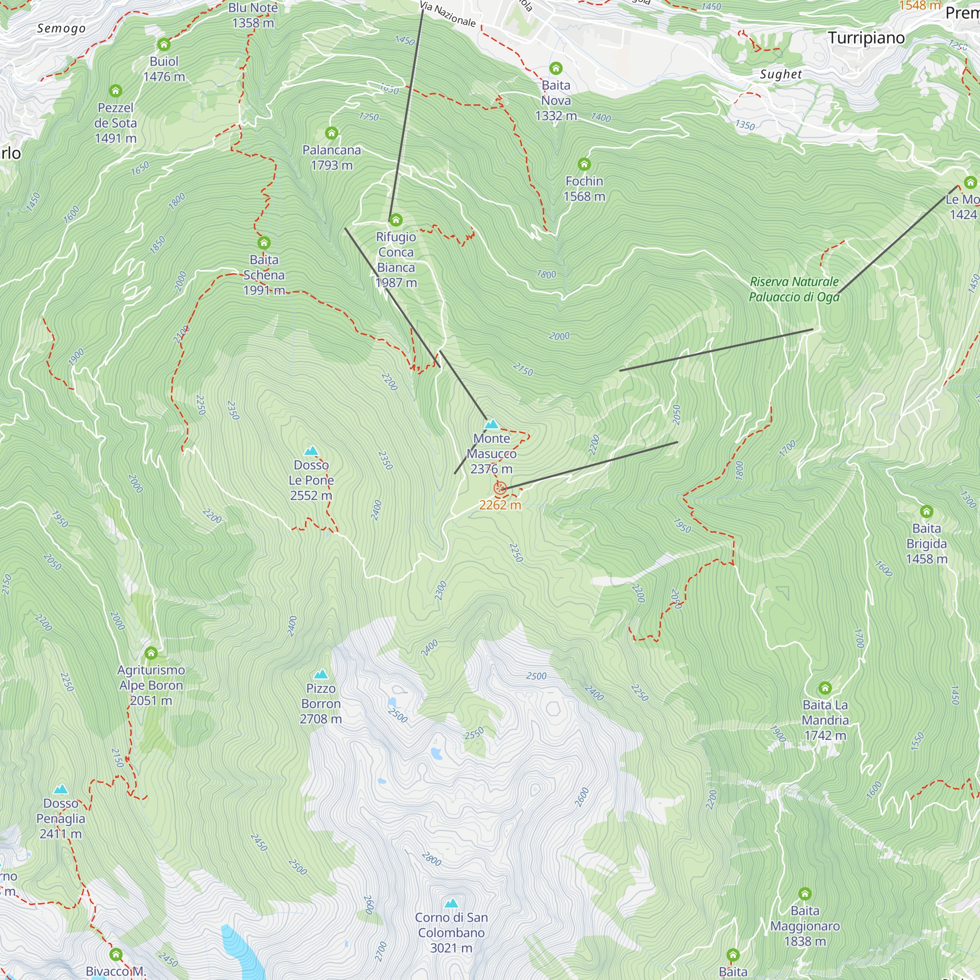 Ristoro San Colombano map