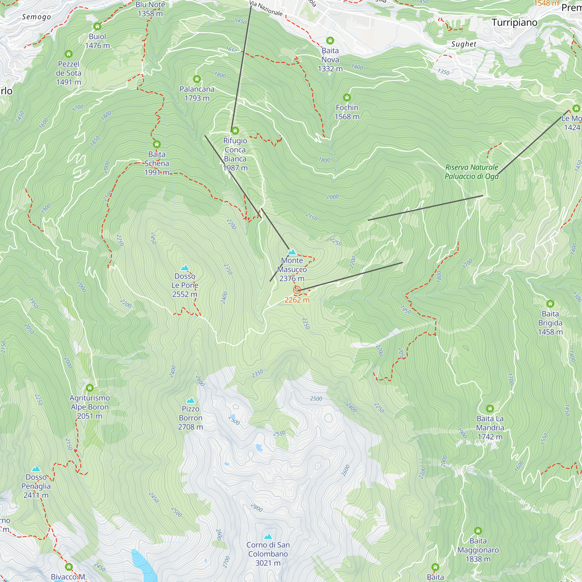 Ristoro San Colombano map