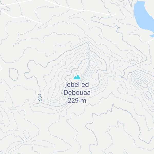 Map of Jebel ed Debouaa