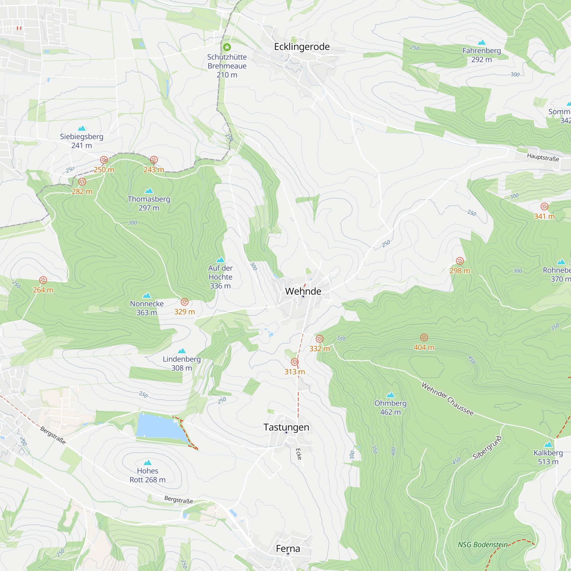 Frido's Felsenhütte map