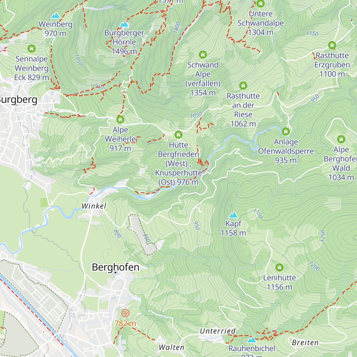 Klammhütte map