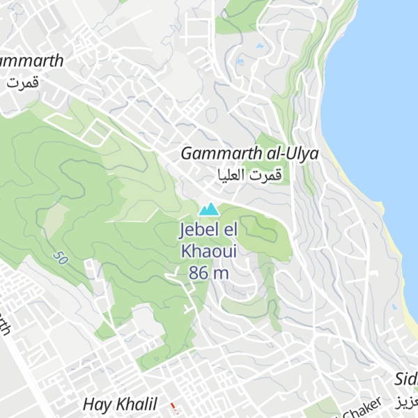 Map of Jebel el Khaoui