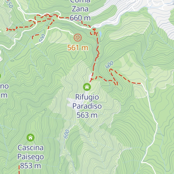 Map of Rifugio Paradiso