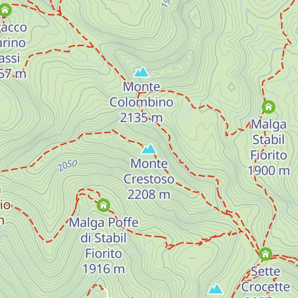 Map of Monte Crestoso