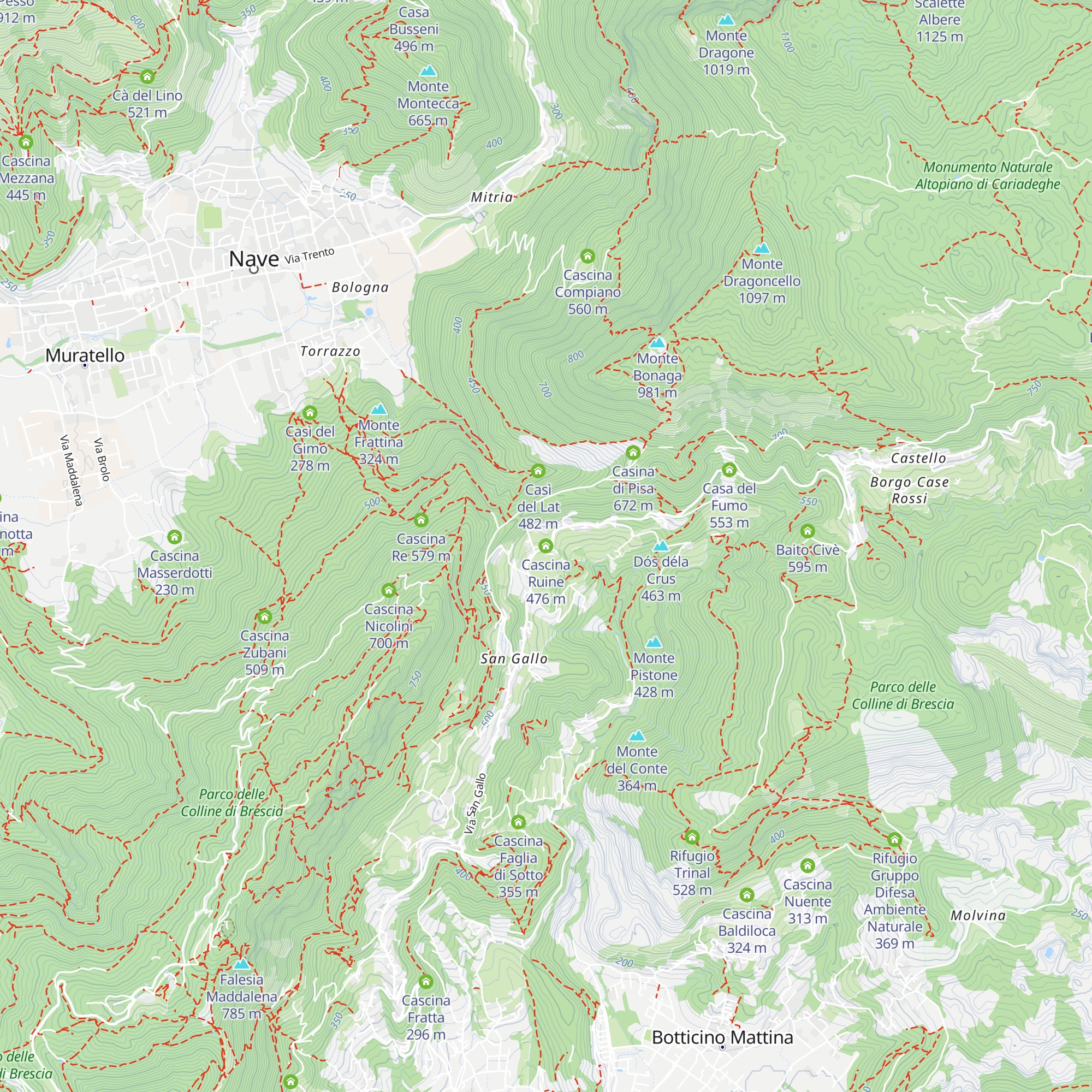 Cascina Ruine map