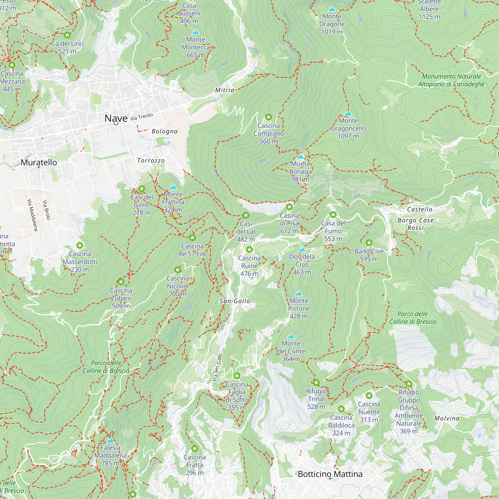 Cascina Ruine map
