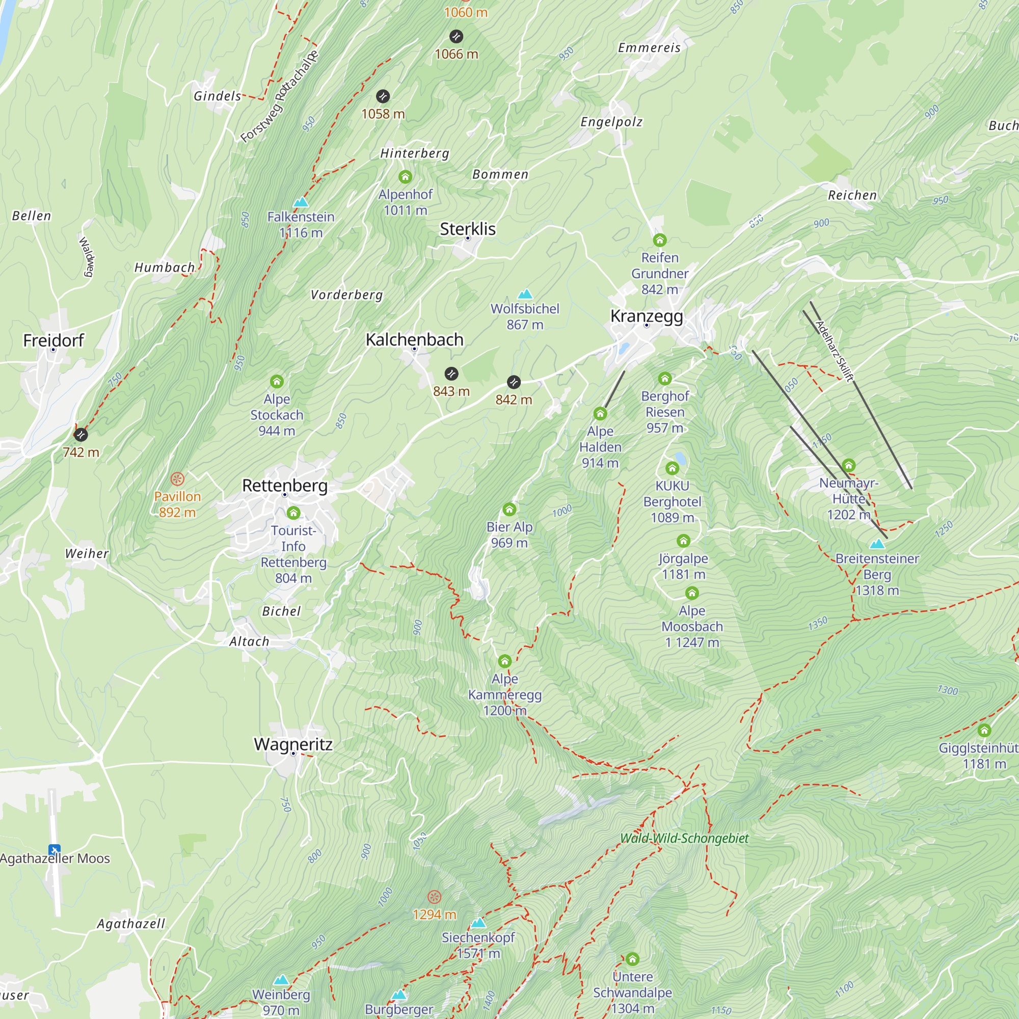 Bier Alp map