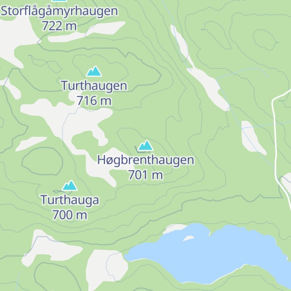 Map of Høgbrenthaugen