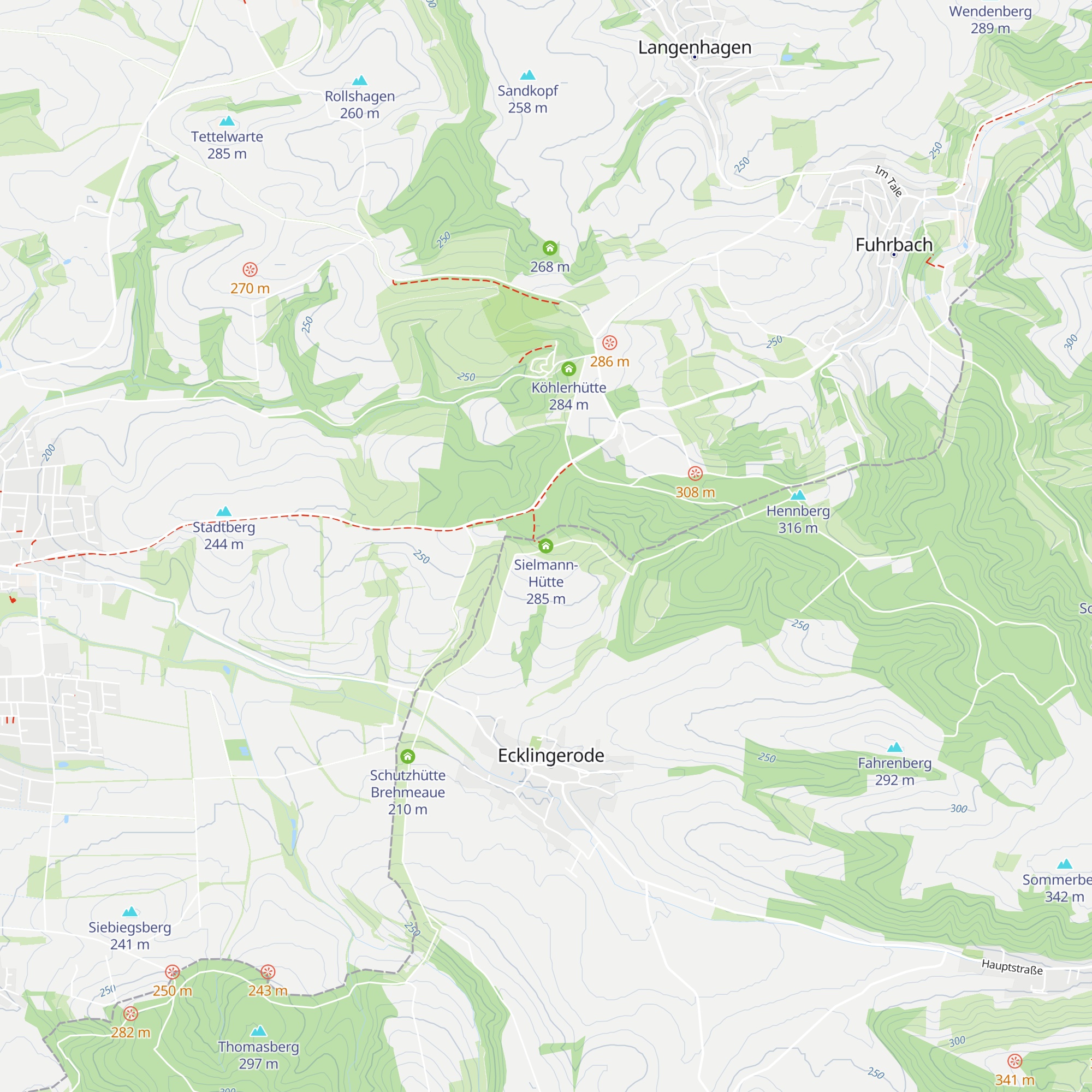 Sielmann-Hütte map